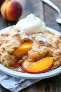 peach cobbler