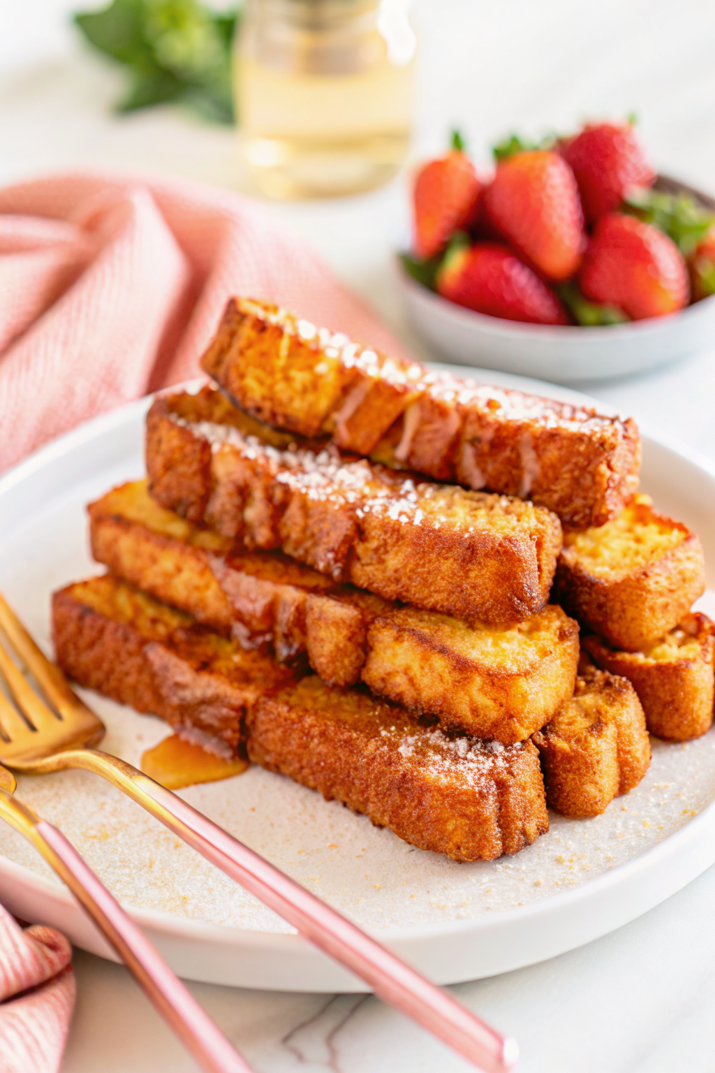 Air Fryer Pumpkin French slice on plate showing perfect texture and swirl pattern