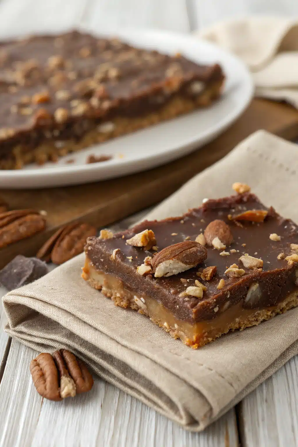 Better Than Anything Toffee Recipe slice on plate showing perfect texture and swirl pattern