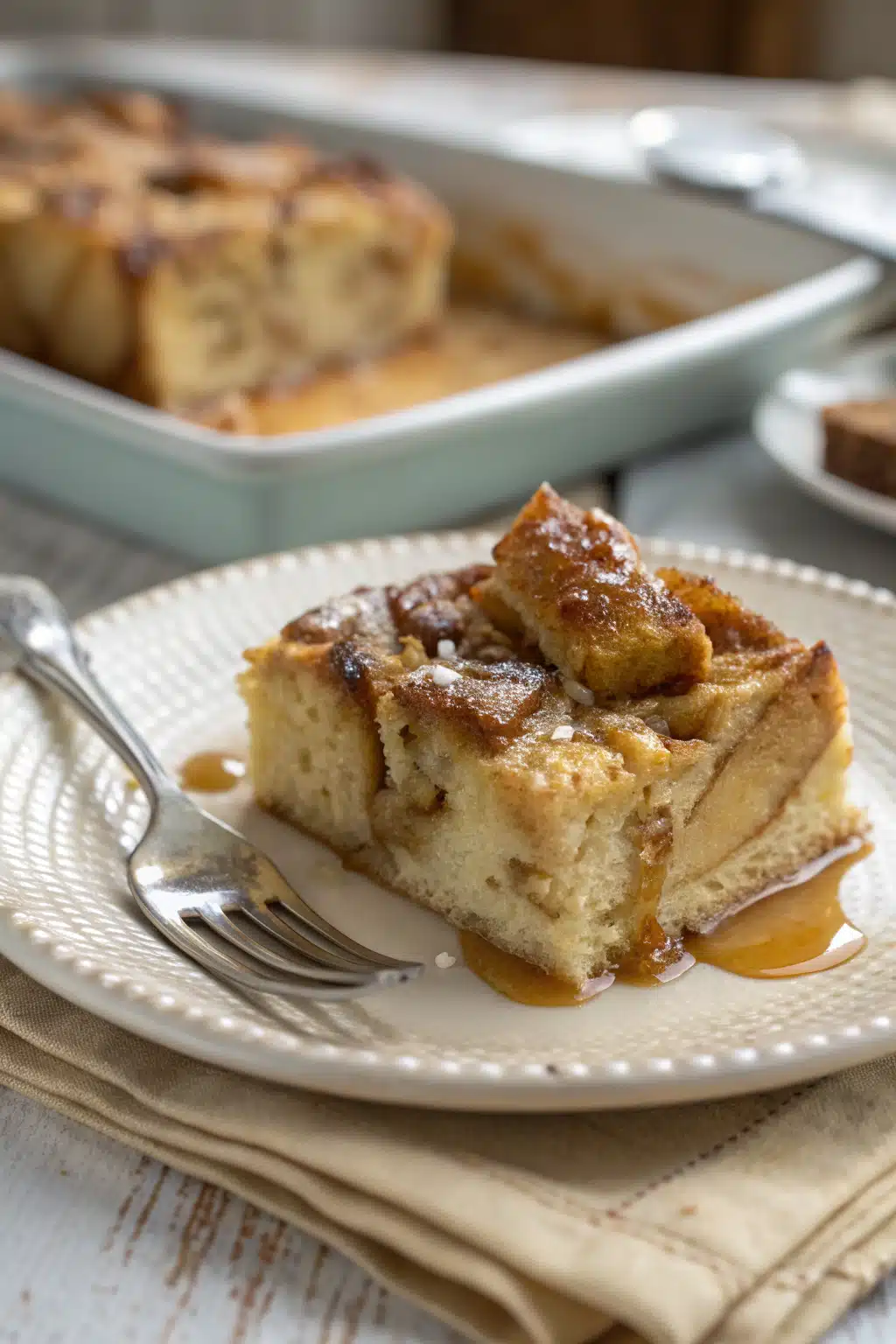 Bread Pudding ingredients organized and measured on kitchen counter