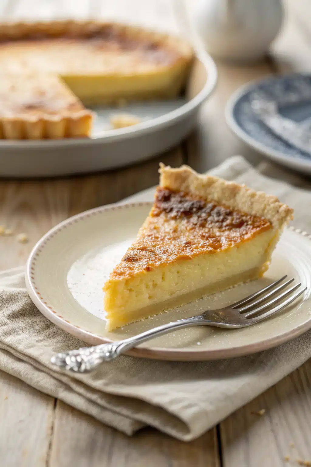 Buttermilk Pie ingredients organized and measured on kitchen counter