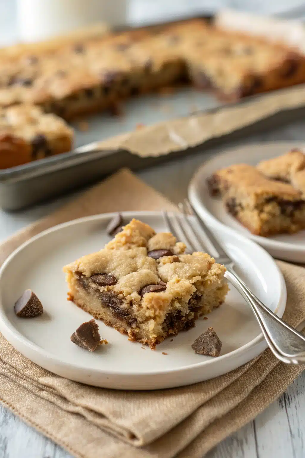 Cake Mix Cookie Bars 2 ingredients organized and measured on kitchen counter