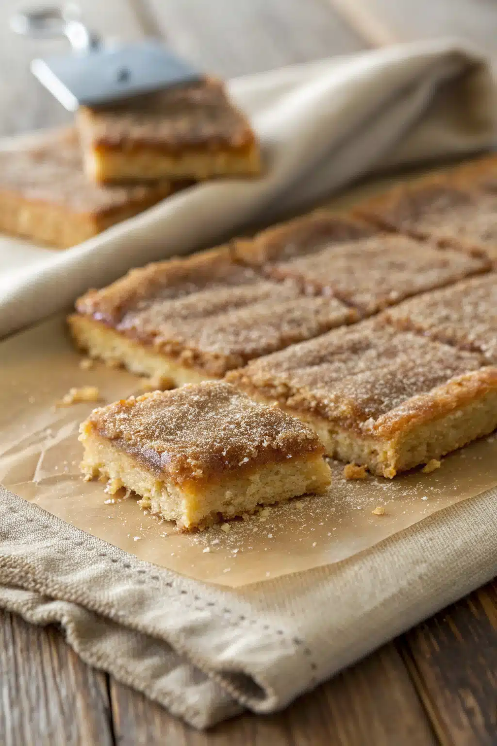 Churro Saltine Toffee 2 slice on plate showing perfect texture and swirl pattern