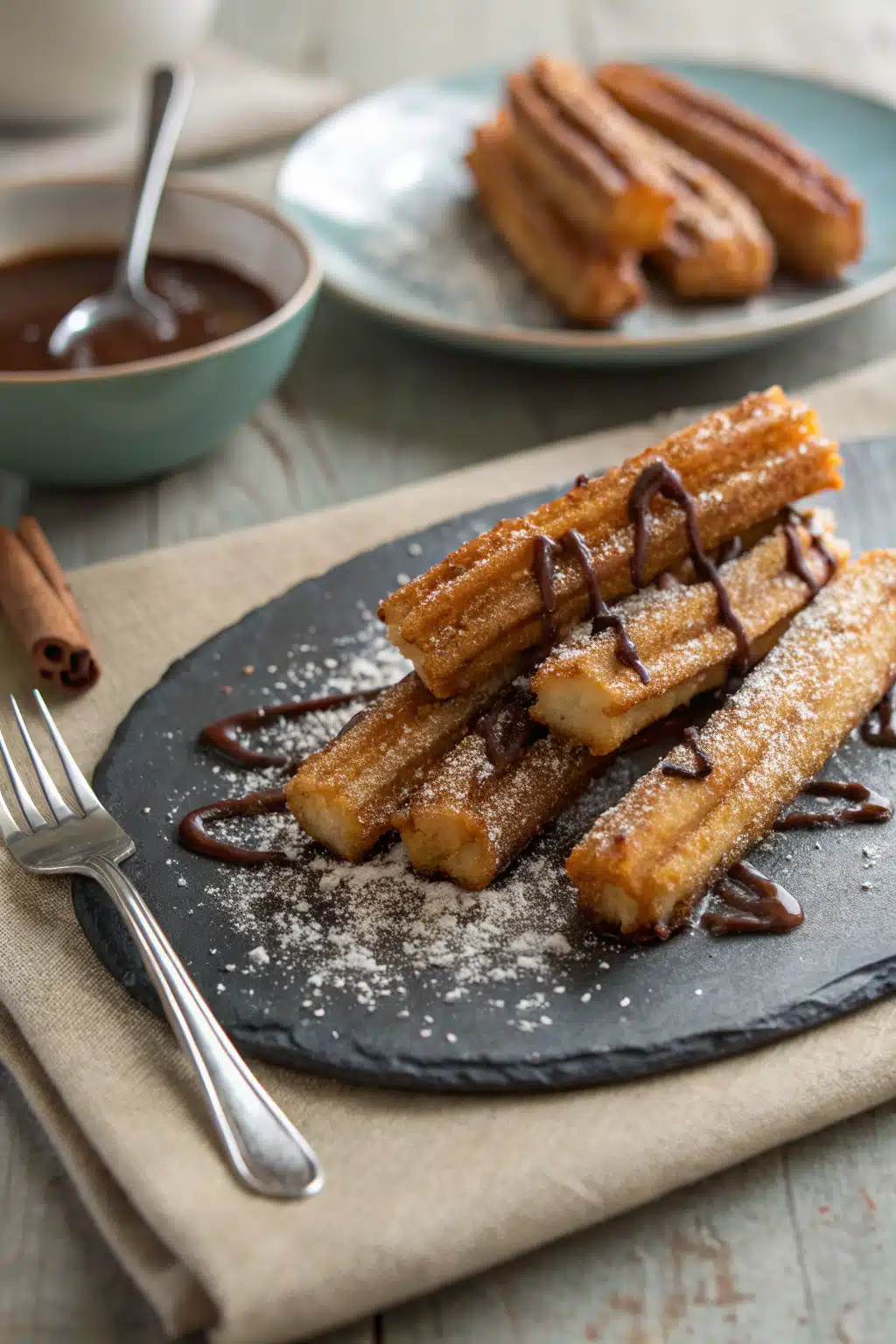 Churro Toffee ingredients organized and measured on kitchen counter