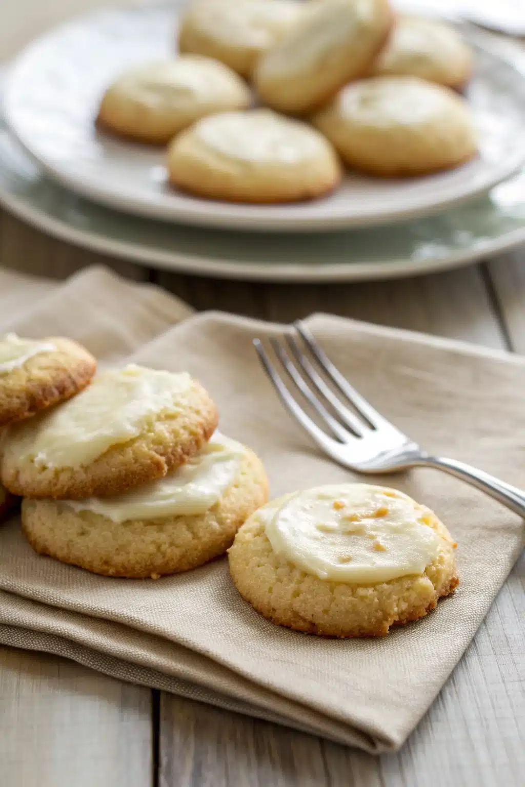 Cream Cheese Cookies ingredients organized and measured on kitchen counter