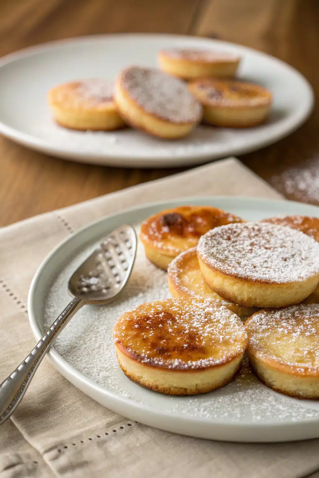 Creme Brulee Cookies ingredients organized and measured on kitchen counter