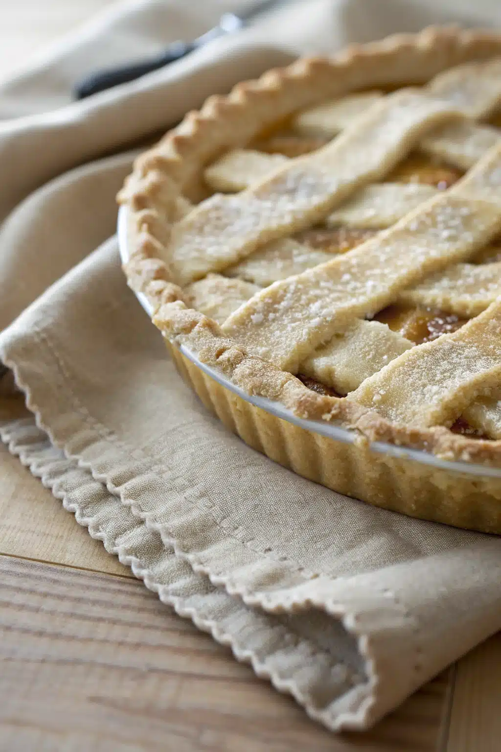 Easy Pie Crust Recipe slice on plate showing perfect texture and swirl pattern