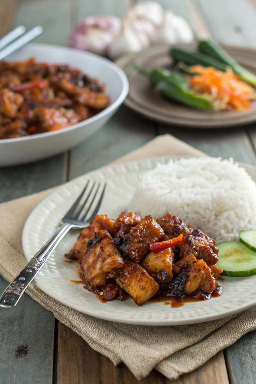 Firecracker Chicken Recipe ingredients organized and measured on kitchen counter