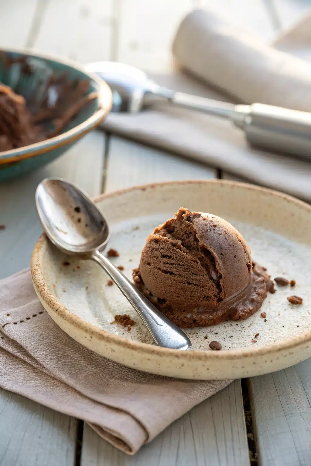 Homemade Ice Cream ingredients organized and measured on kitchen counter