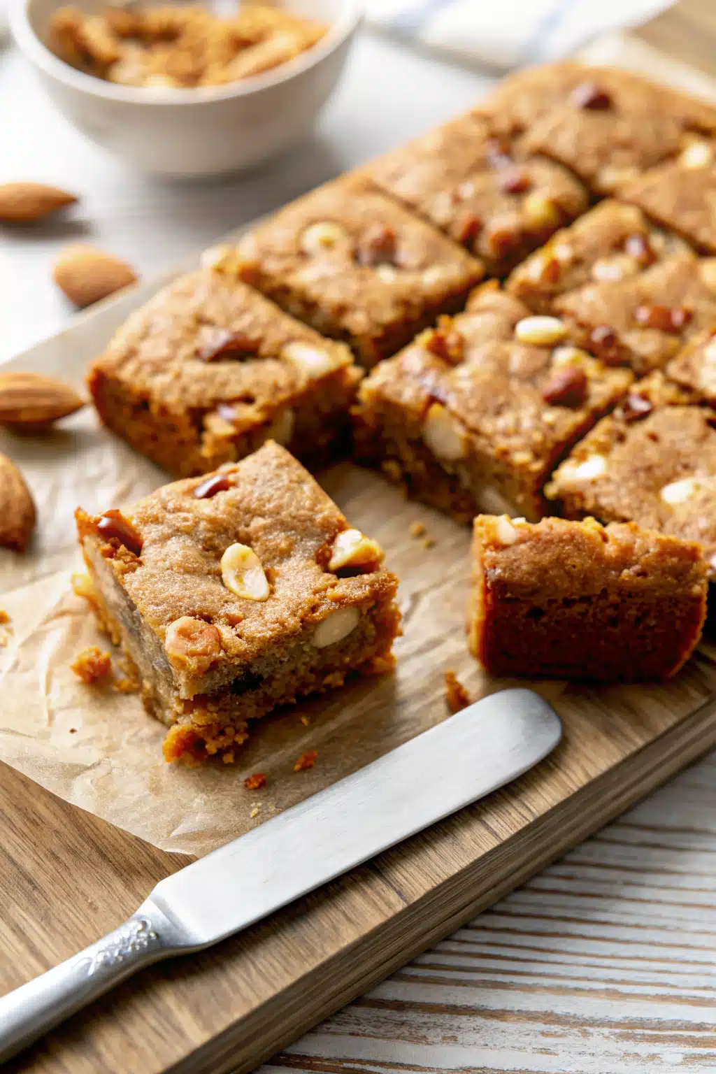 How To Make Blondies ingredients organized and measured on kitchen counter
