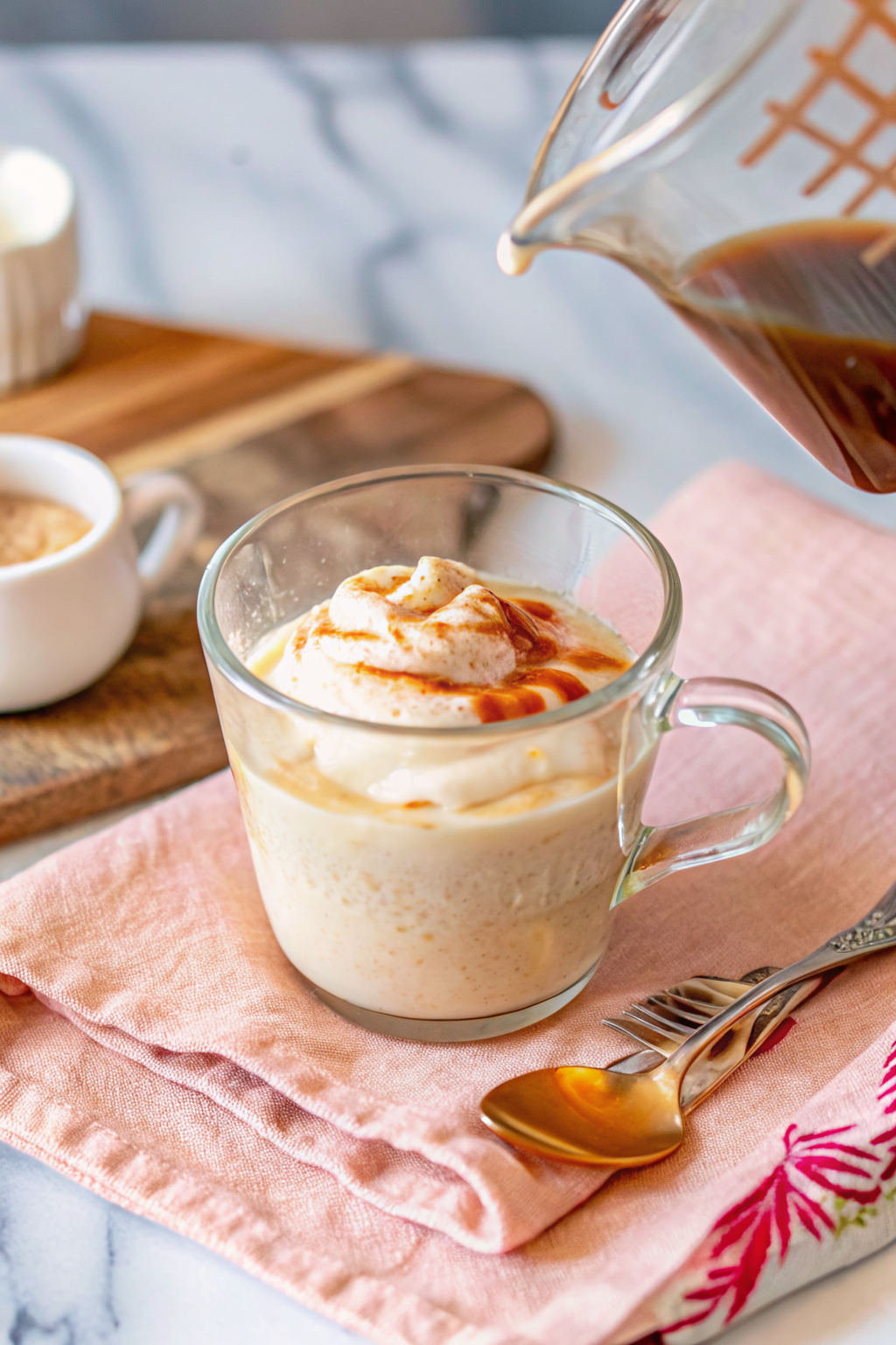 London Fog Latte slice on plate showing perfect texture and swirl pattern