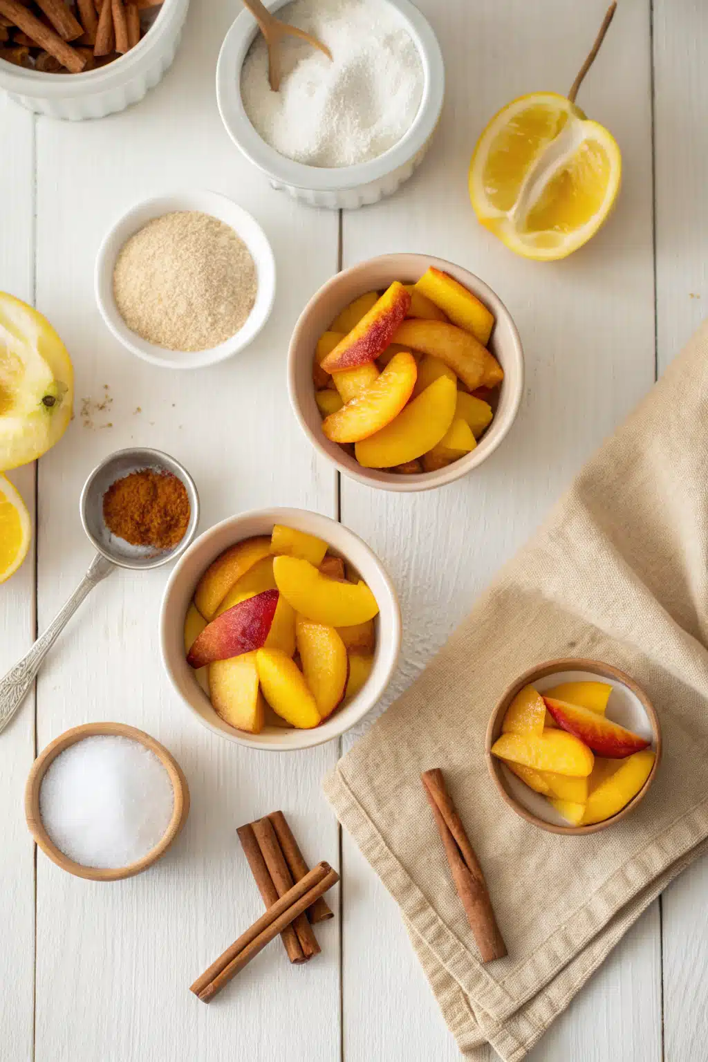 Peach Jam beautifully presented from an overhead angle