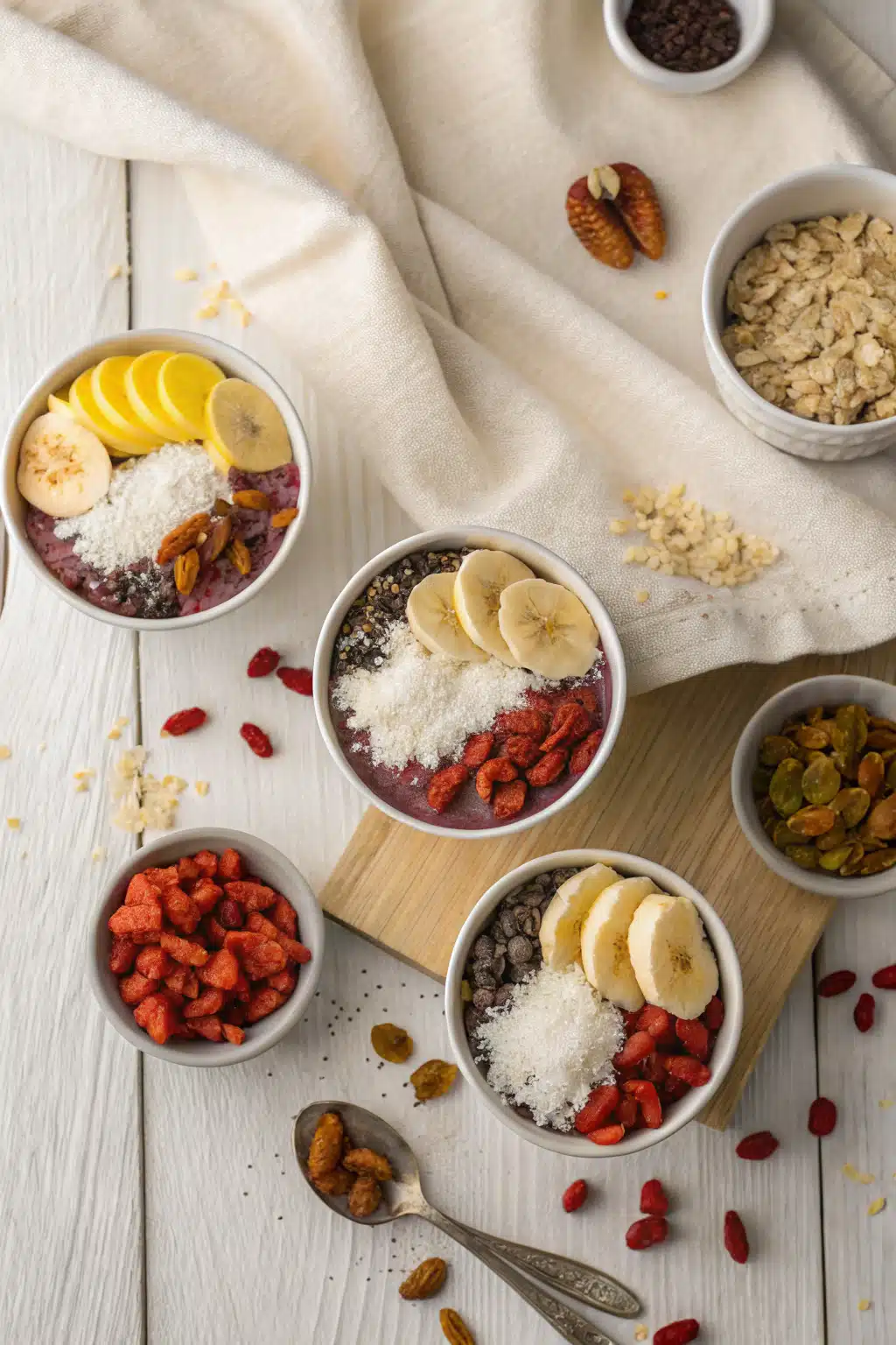 Smoothie Recipes 2 beautifully presented from an overhead angle