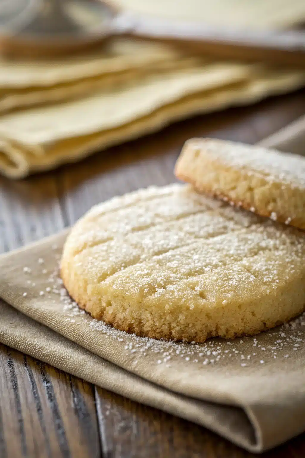 Sugar Cookies slice on plate showing perfect texture and swirl pattern