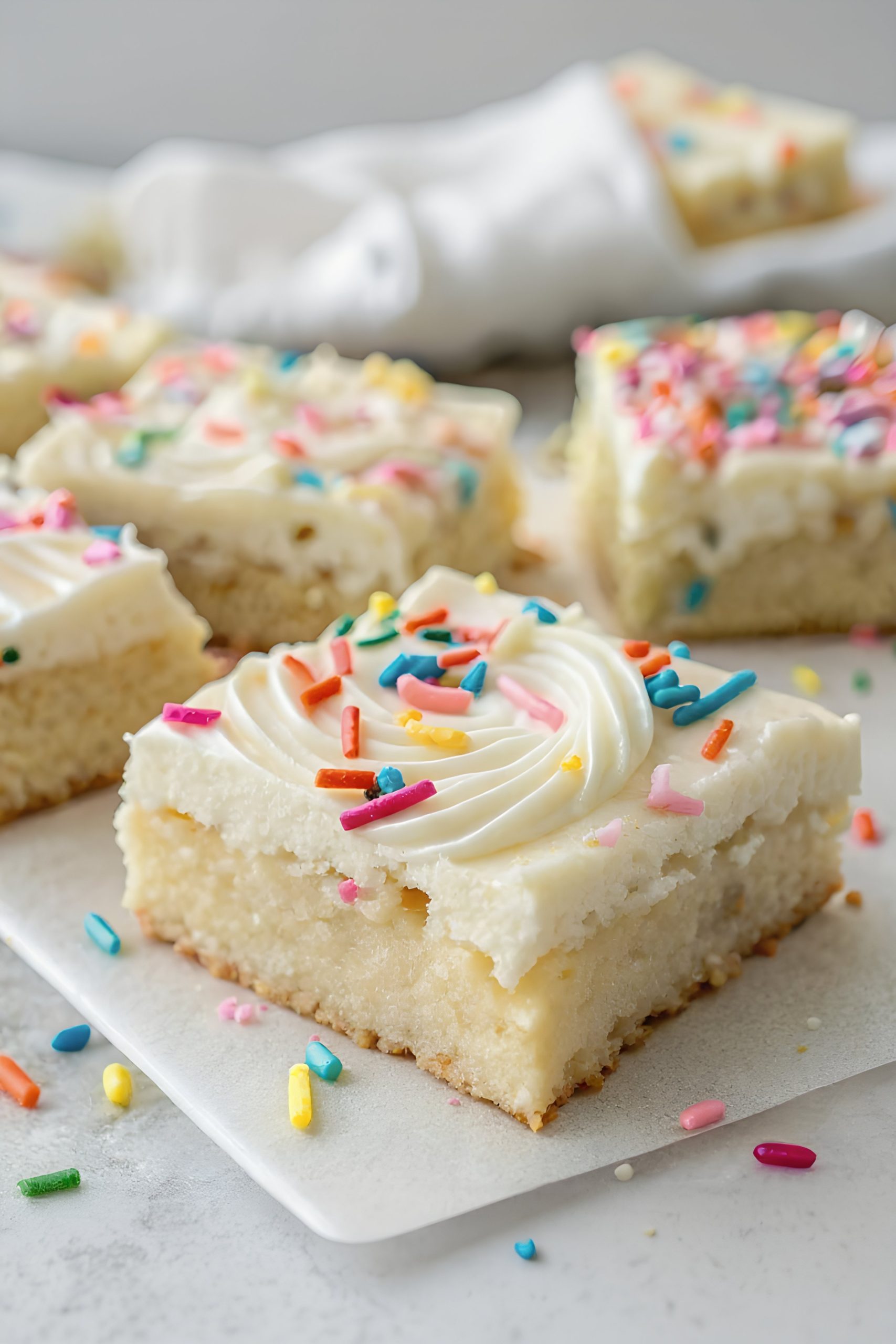 Finished christmas sugar cookie bars