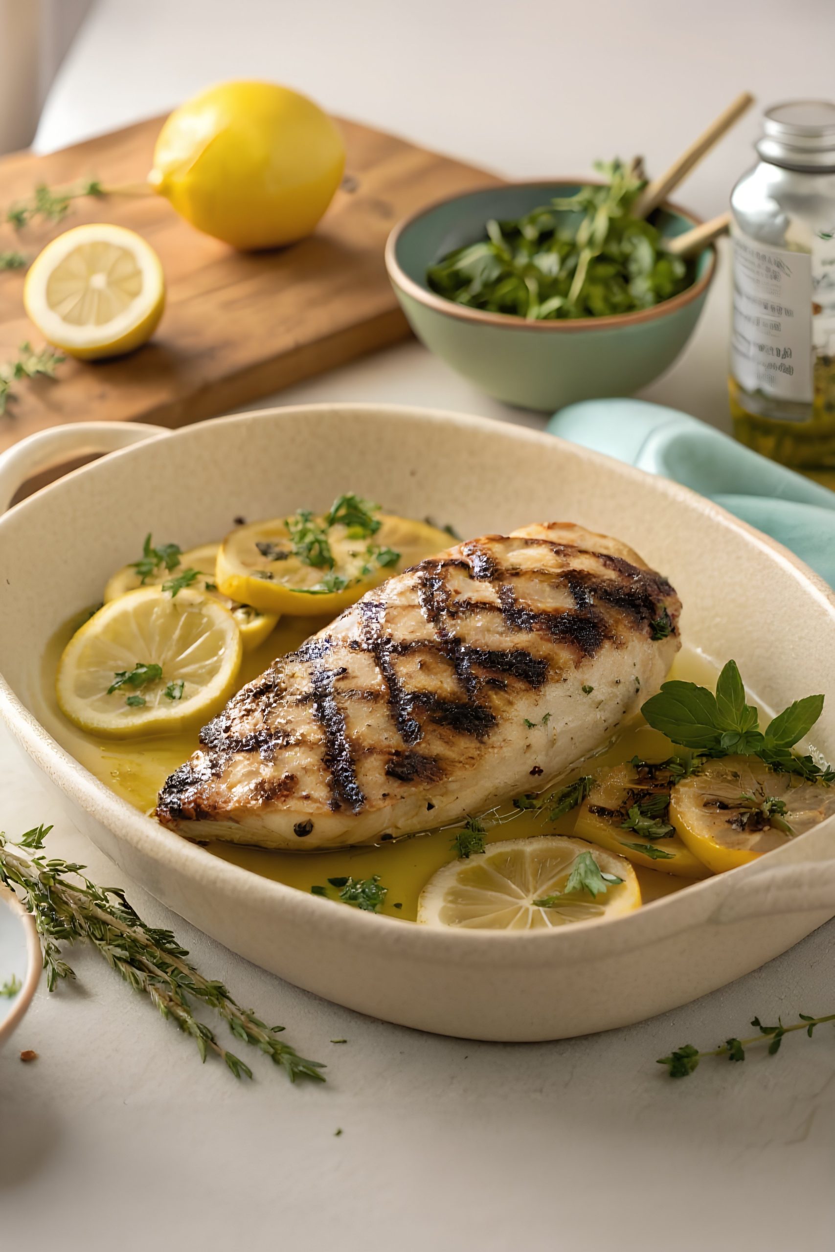 lemon garlic chicken marinade featured