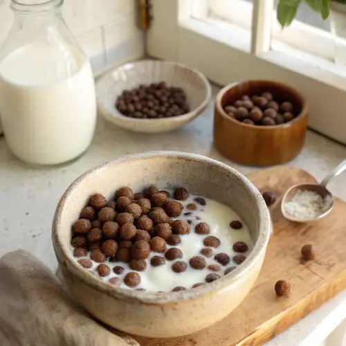 Homemade Chocolate Cereal in 30 Minutes finished dish