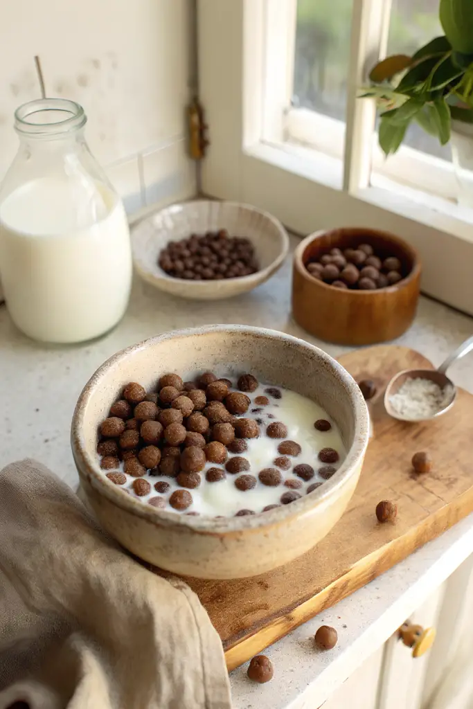 Homemade Chocolate Cereal in 30 Minutes finished dish