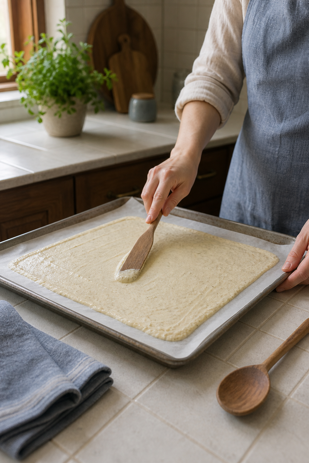 Preparing savory bug-shaped party bites in the reserved kitchen scene