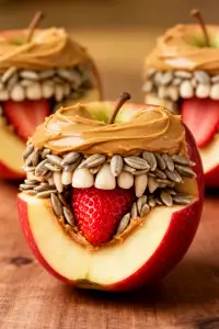 apple monster mouths ready to serve