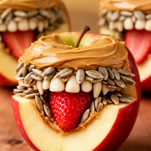 apple monster mouths ready to serve
