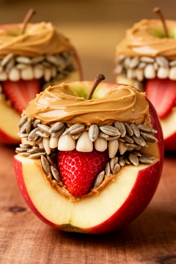 apple monster mouths ready to serve