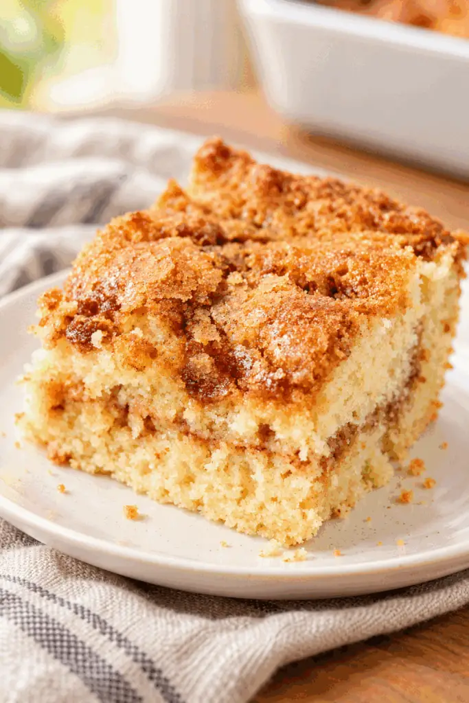 coffee cake recipe finished coffee cake