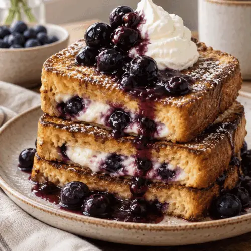 blueberry cream cheese stuffed French toast
