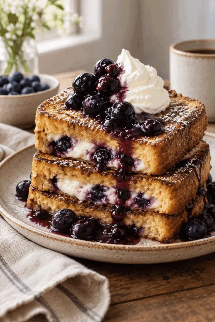 blueberry cream cheese stuffed French toast