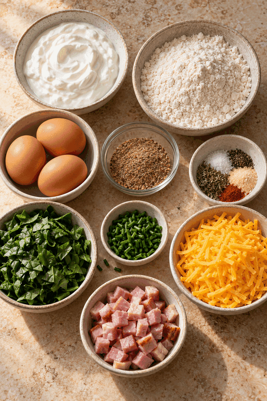 ingredients for breakfast protein biscuits