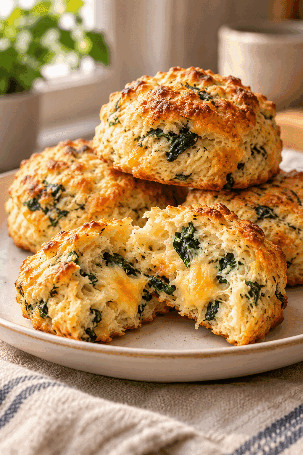 freshly baked breakfast protein biscuits