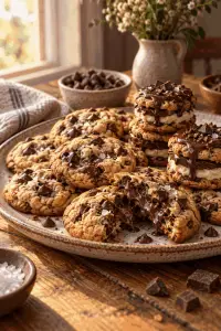 chocolate chip cookie desserts finished bars