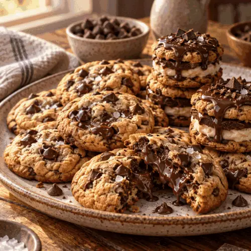 chocolate chip cookie desserts finished bars