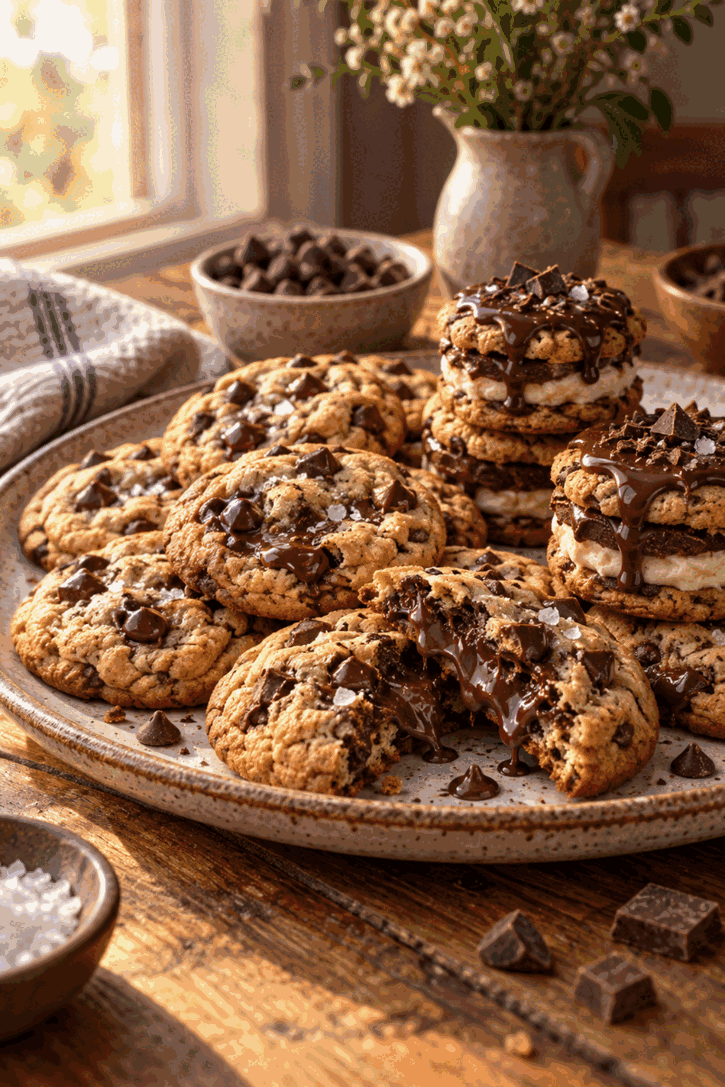 chocolate chip cookie desserts finished bars
