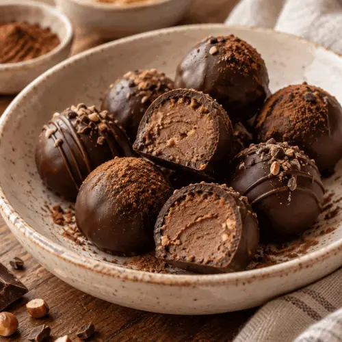 Chocolate protein truffles
