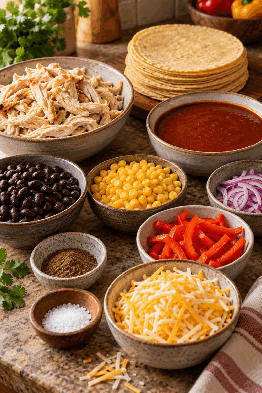 freezer cooking tips ingredients for chicken enchilada casserole