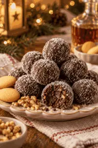 grandma's rum balls finished cookies