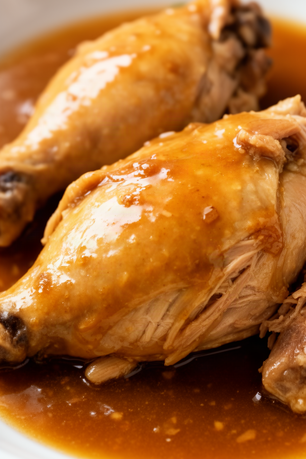Finished Instant Pot honey sesame chicken shown close up
