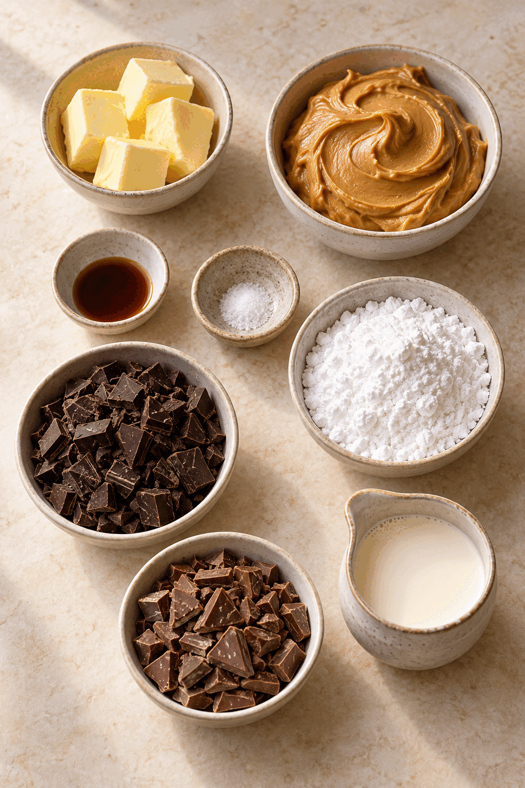 No-bake peanut butter truffles ingredients