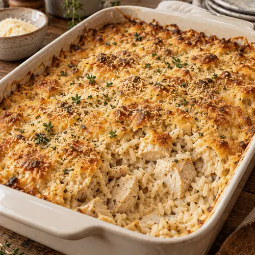old school chicken and rice casserole