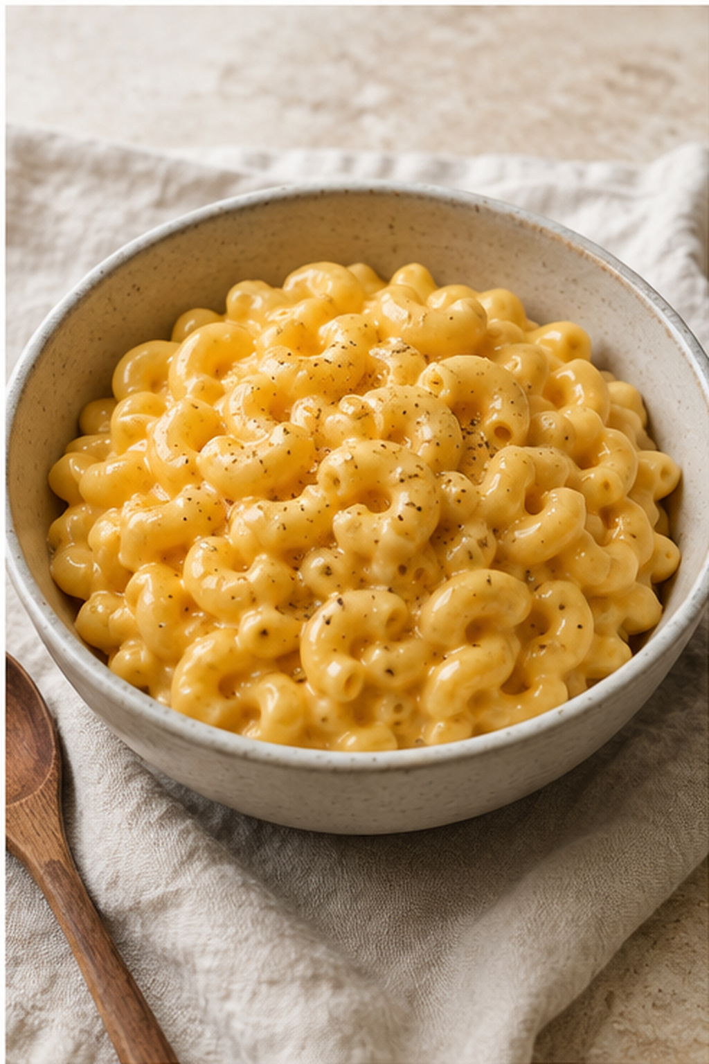 slow cooker mac and cheese ready to serve