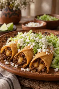 tacos dorados with crisp golden shells
