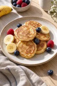two ingredient pancakes for baby led weaning finished pancakes