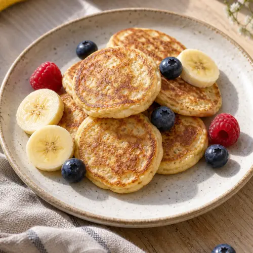 two ingredient pancakes for baby led weaning finished pancakes