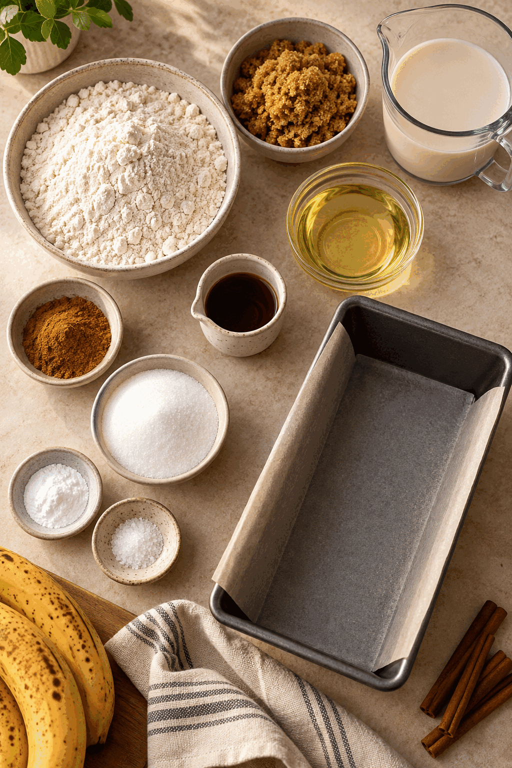 vegan cinnamon quick bread ingredients