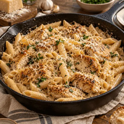 20 minute meals one-pan chicken pasta