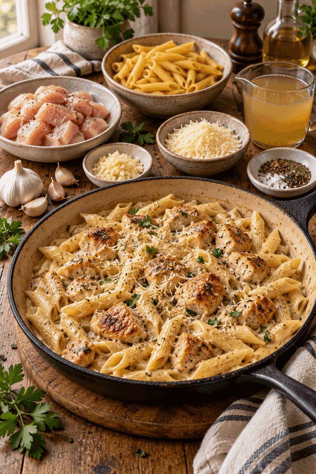 ingredients for 20 minute meals chicken pasta