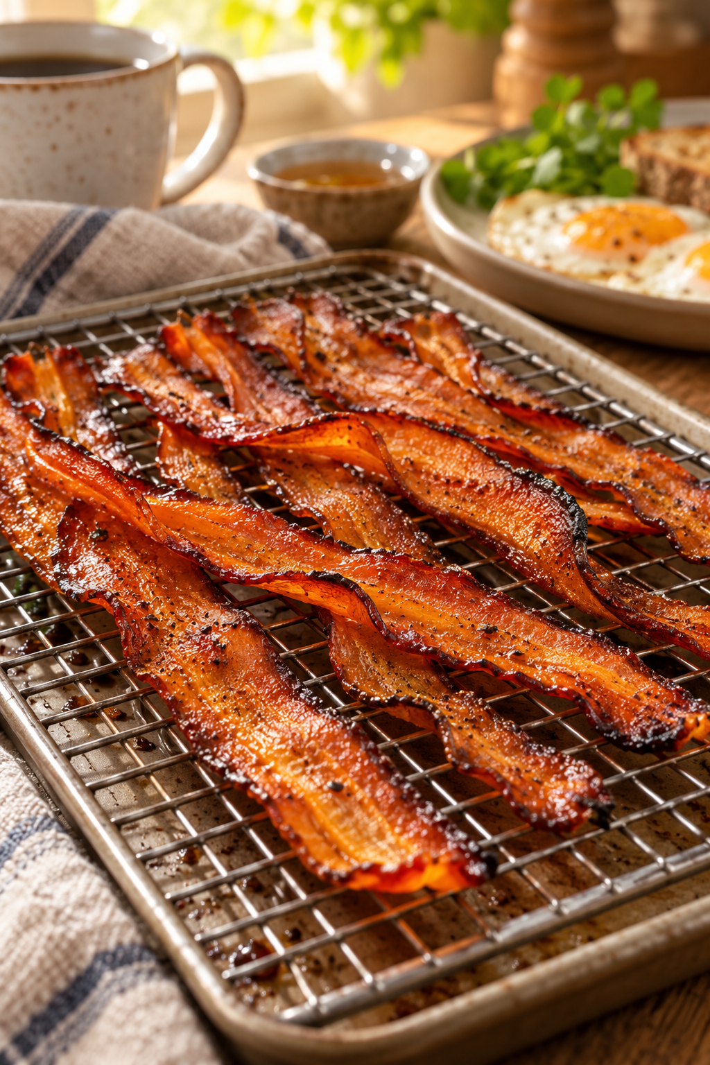 crispy air fryer carrot bacon ready to serve