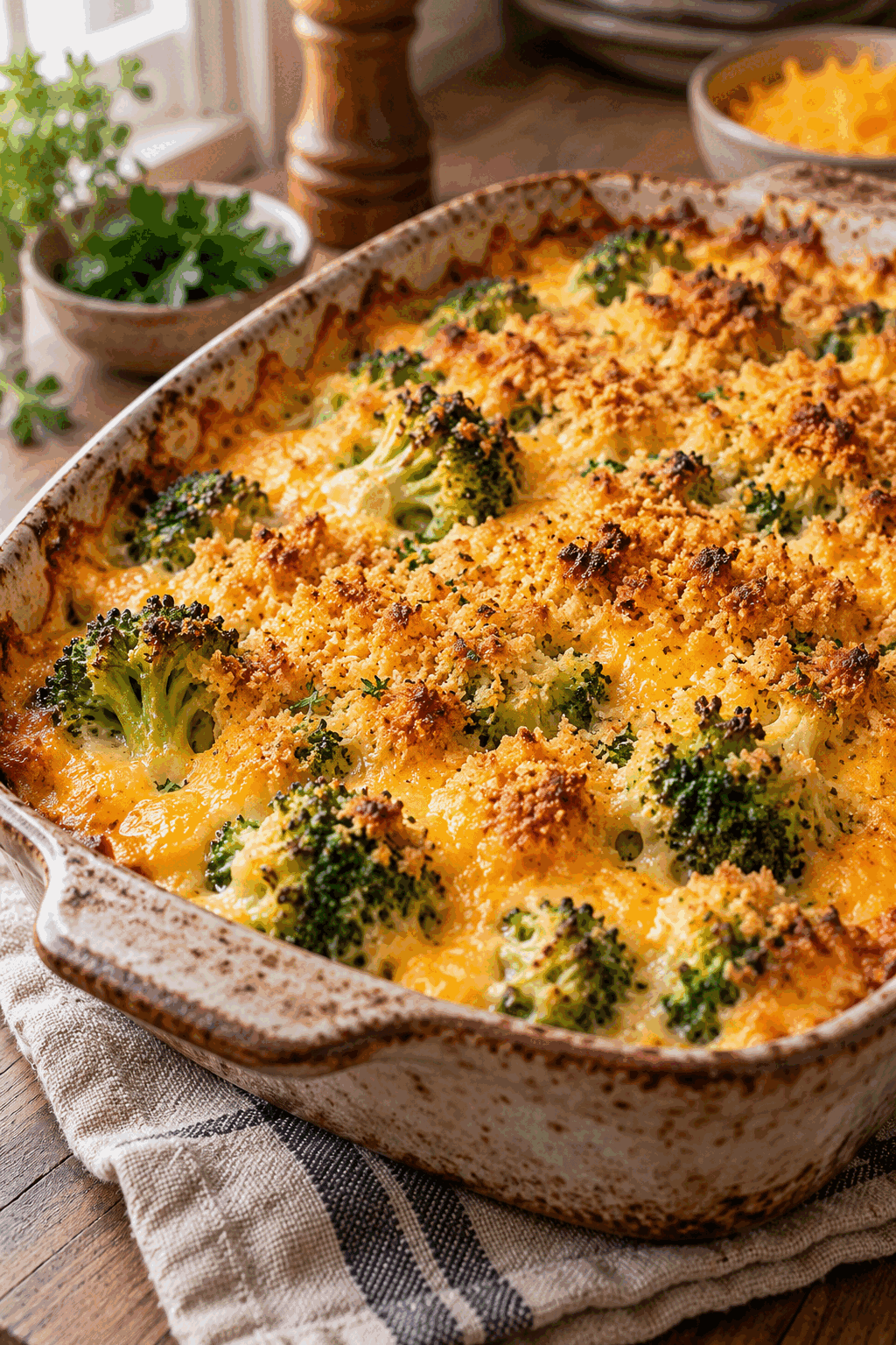 finished broccoli casserole