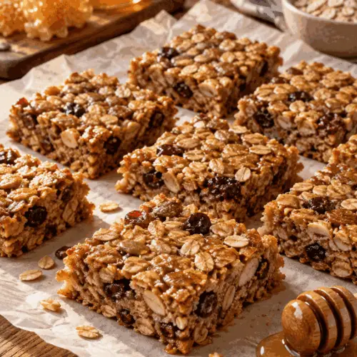 granola bars finished dish